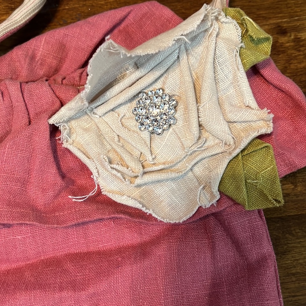 Linen Ruffle Crossbody - Picture 2 of 4